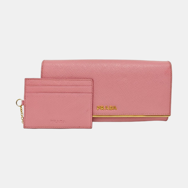 Saffiano Calfskin Wallet Pink
