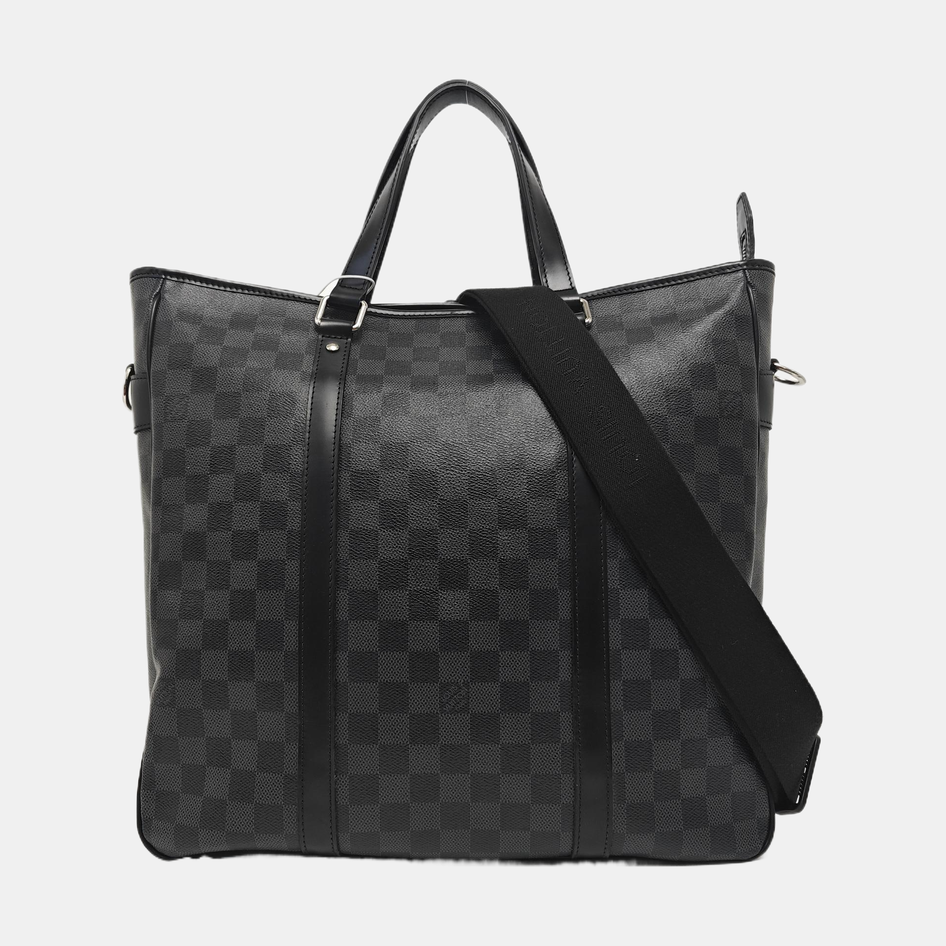 TADAO MM Damier Graphite Coated Canvas Gray