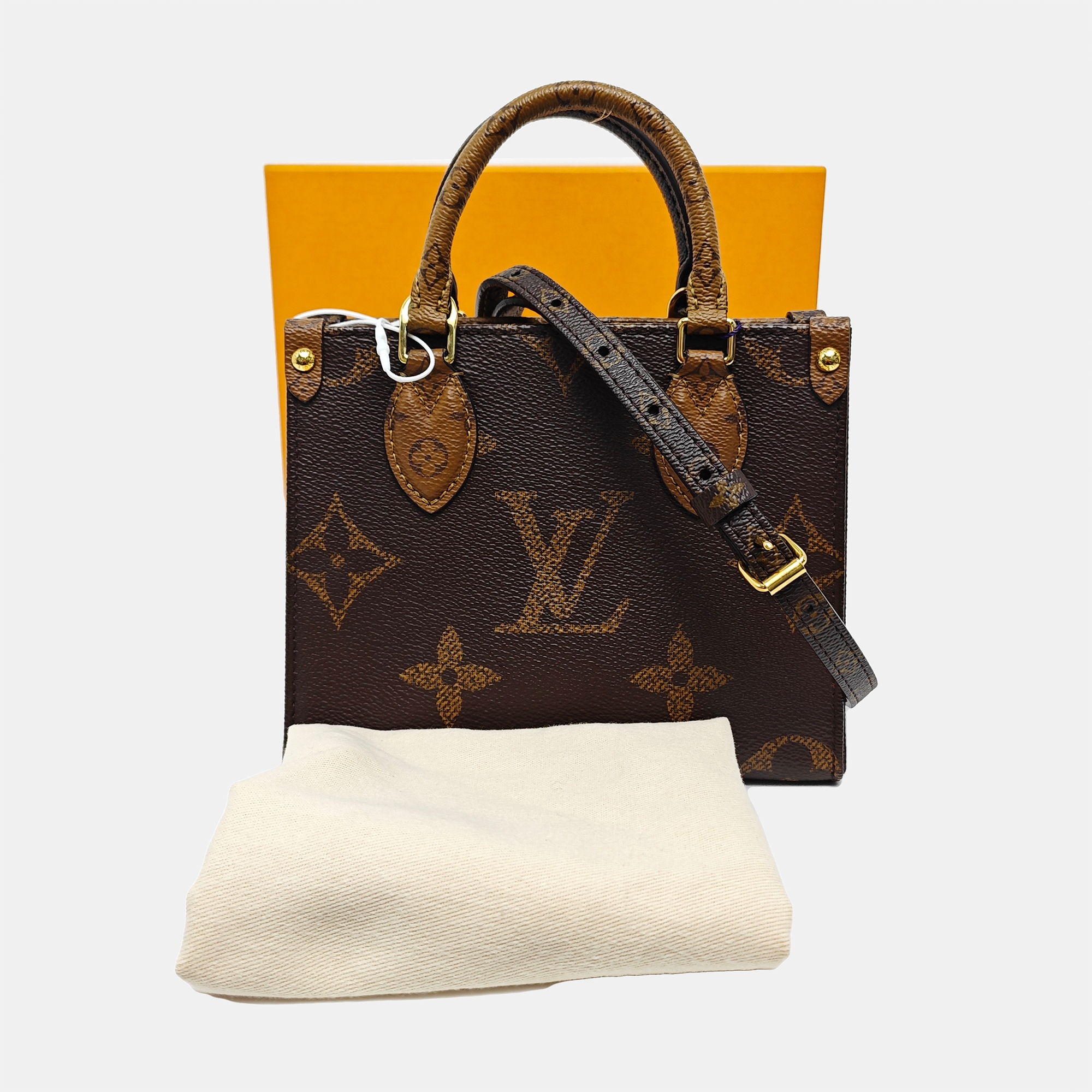 ONTHEGO BB Monogram Coated Canvas Brown