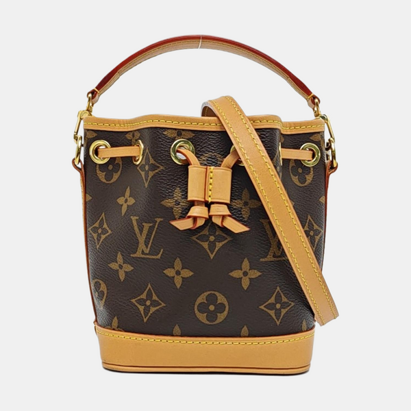 NOÉ Nano Monogram Coated Canvas Brown