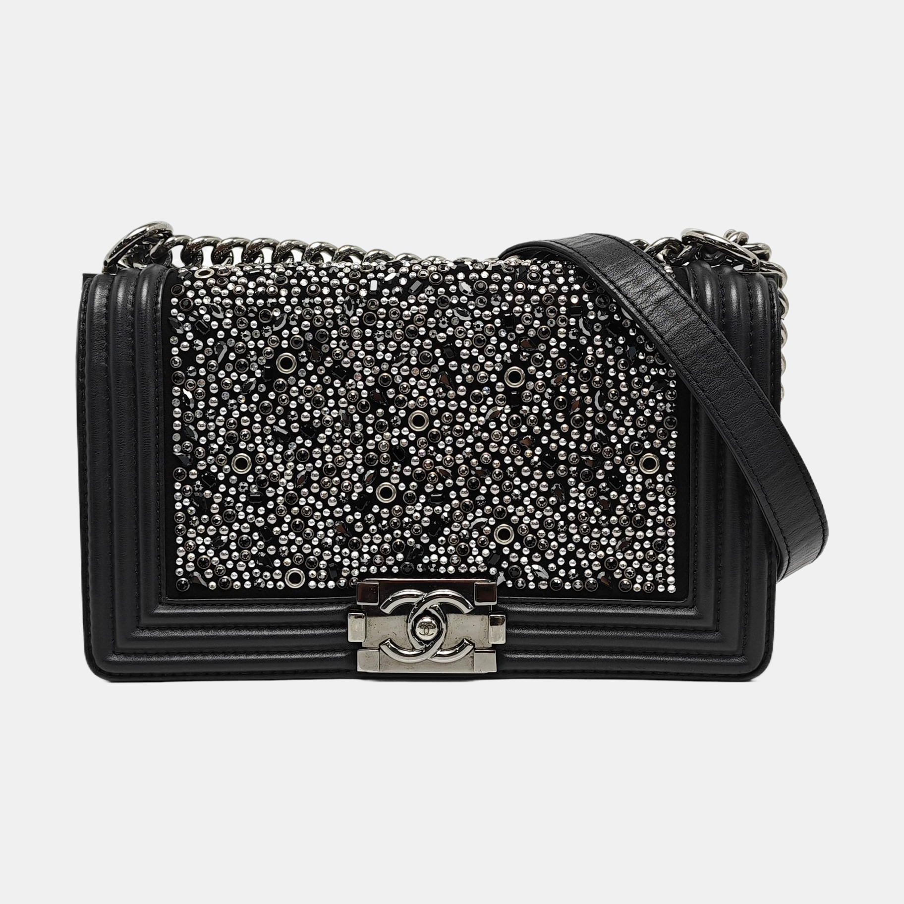 BOY CHANEL Medium Special Material Black