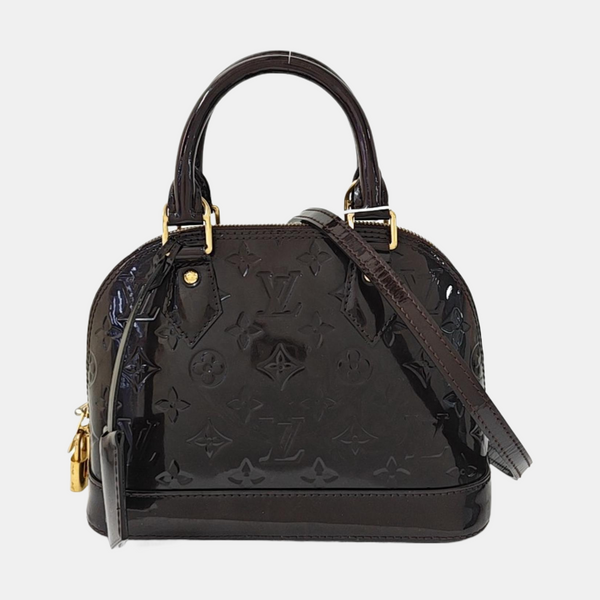 ALMA BB Monogram Patent Leather Red