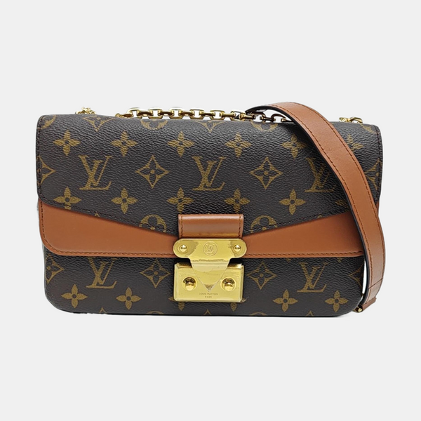 MARCEAU Monogram Coated Canvas Brown