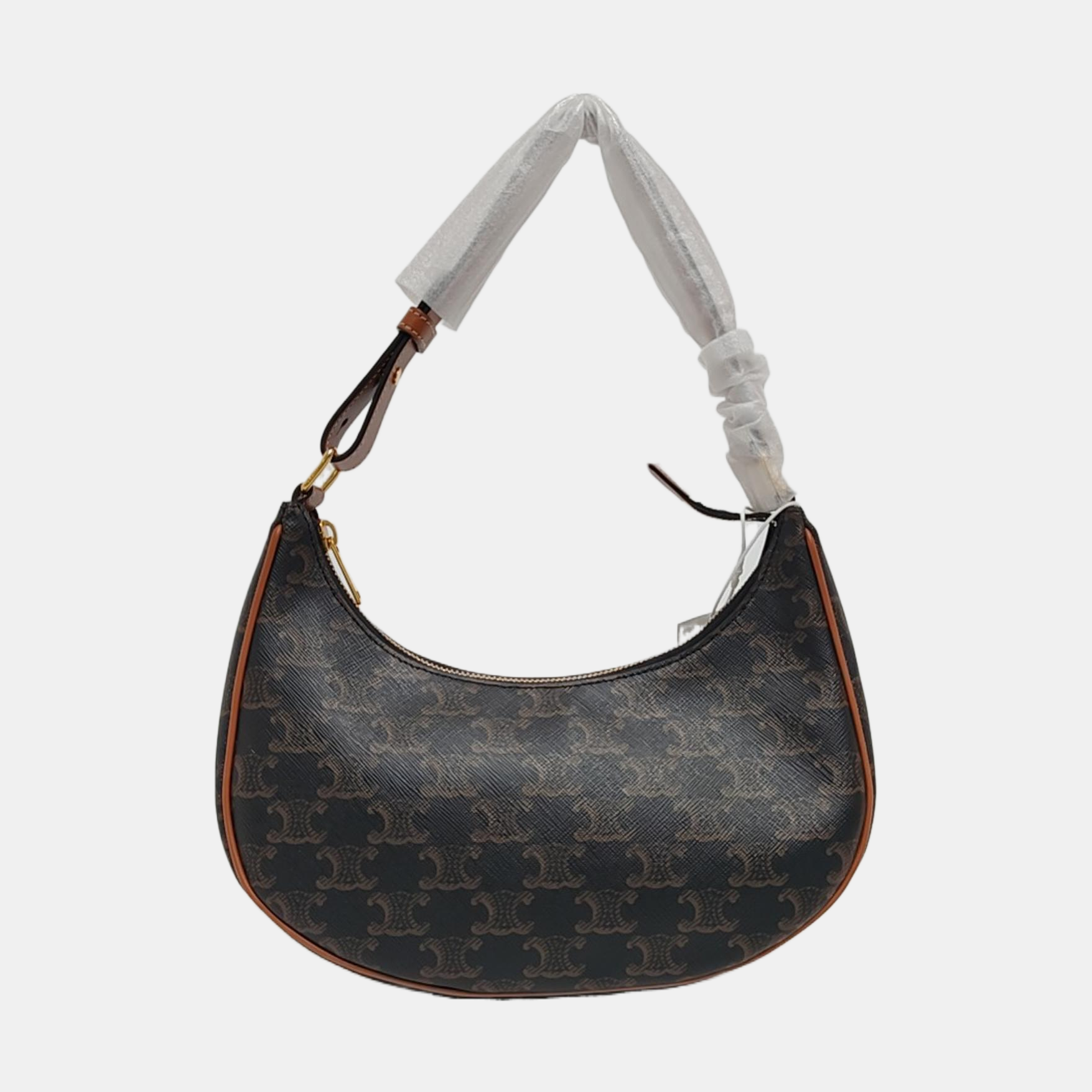 Authenticated pre-owned  AVA Coated Canvas Brown - Top Handle Bag at Looply