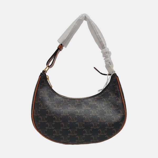 Authenticated pre-owned  AVA Coated Canvas Brown - Top Handle Bag at Looply
