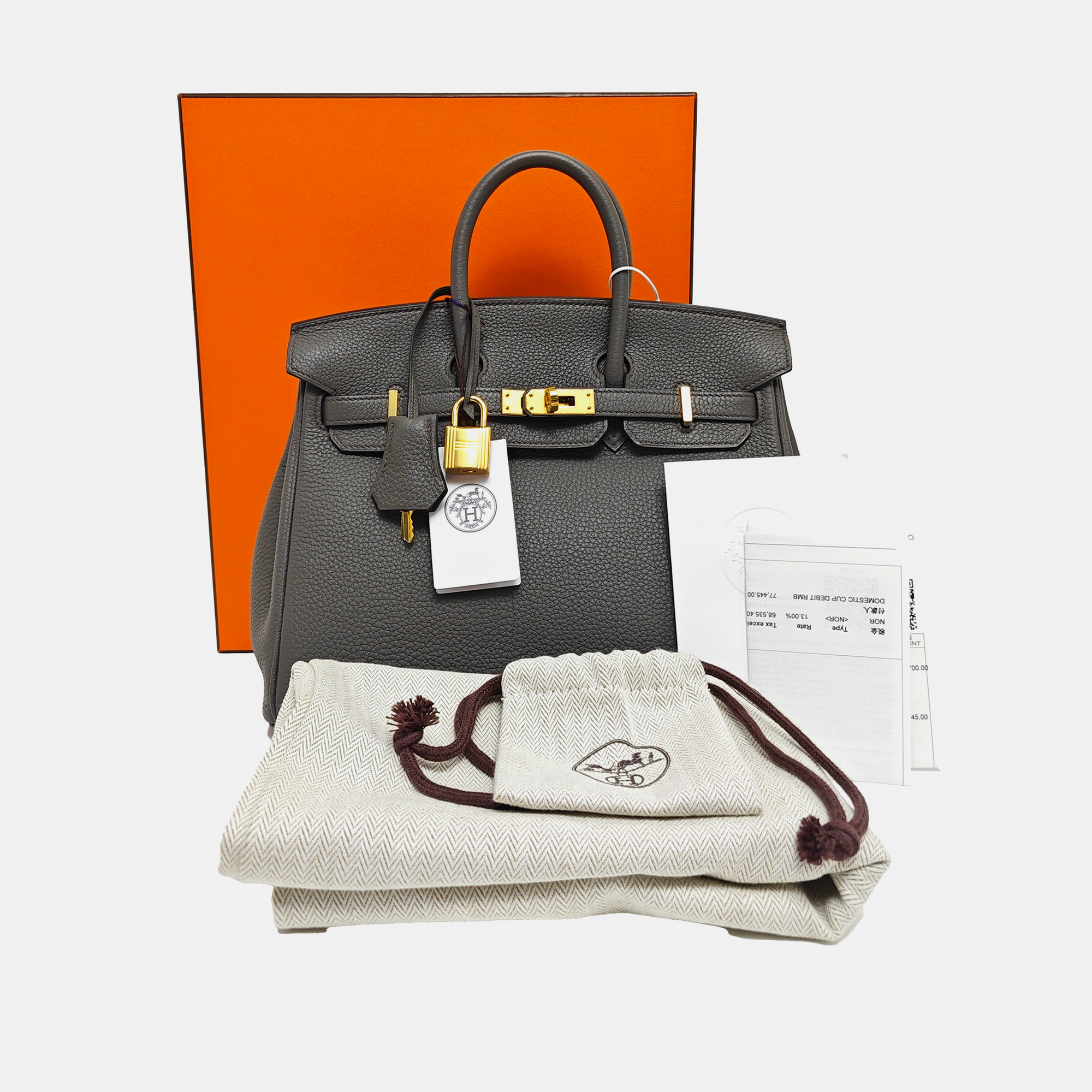 Birkin 25 Togo Gray