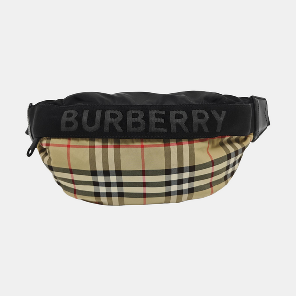 Fabric Belt Bag Brown
