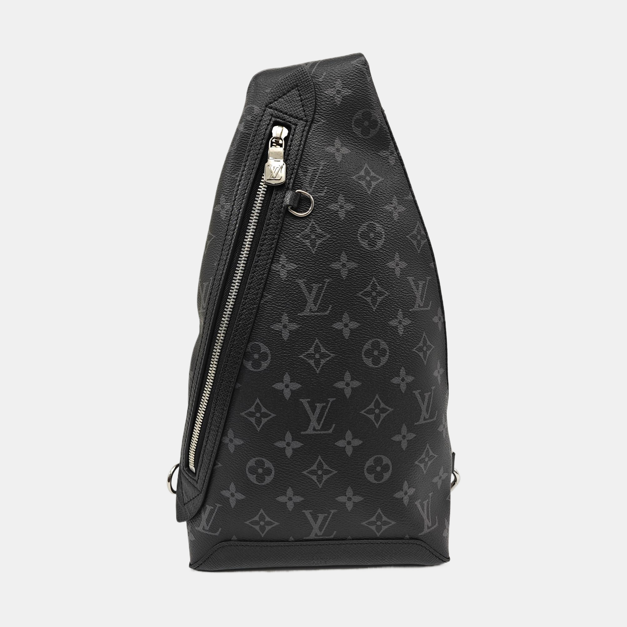DUO Monogram Coated Canvas Black