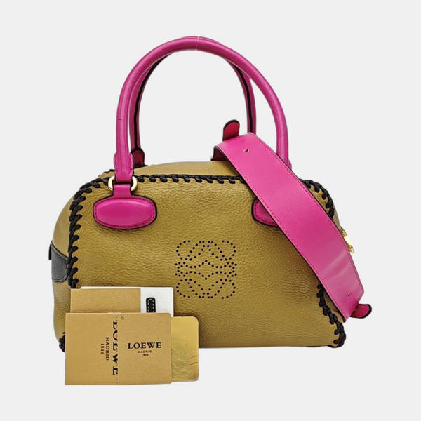 Calfskin Shoulder Bag Brown