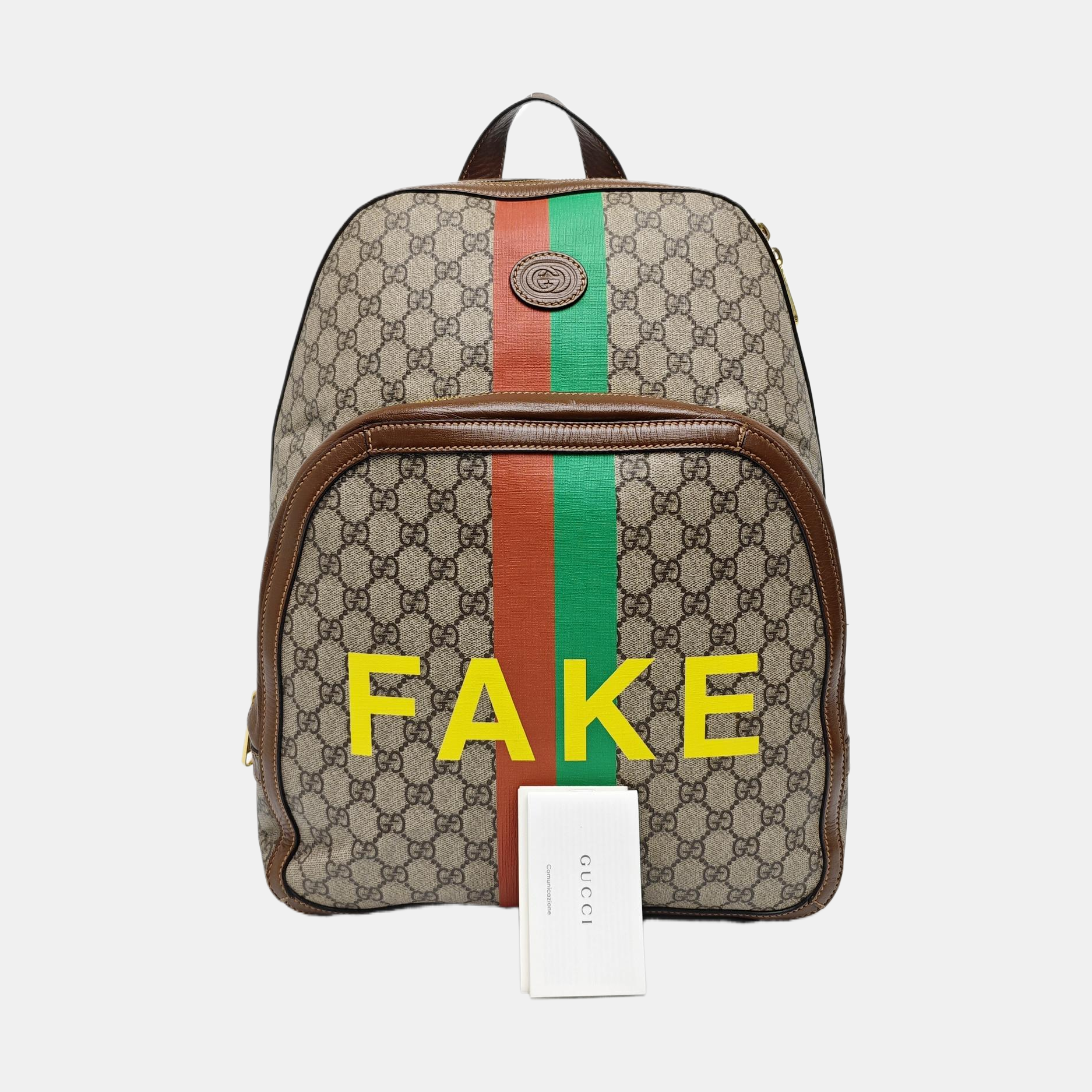 Lona recubierta con monograma marrón medio