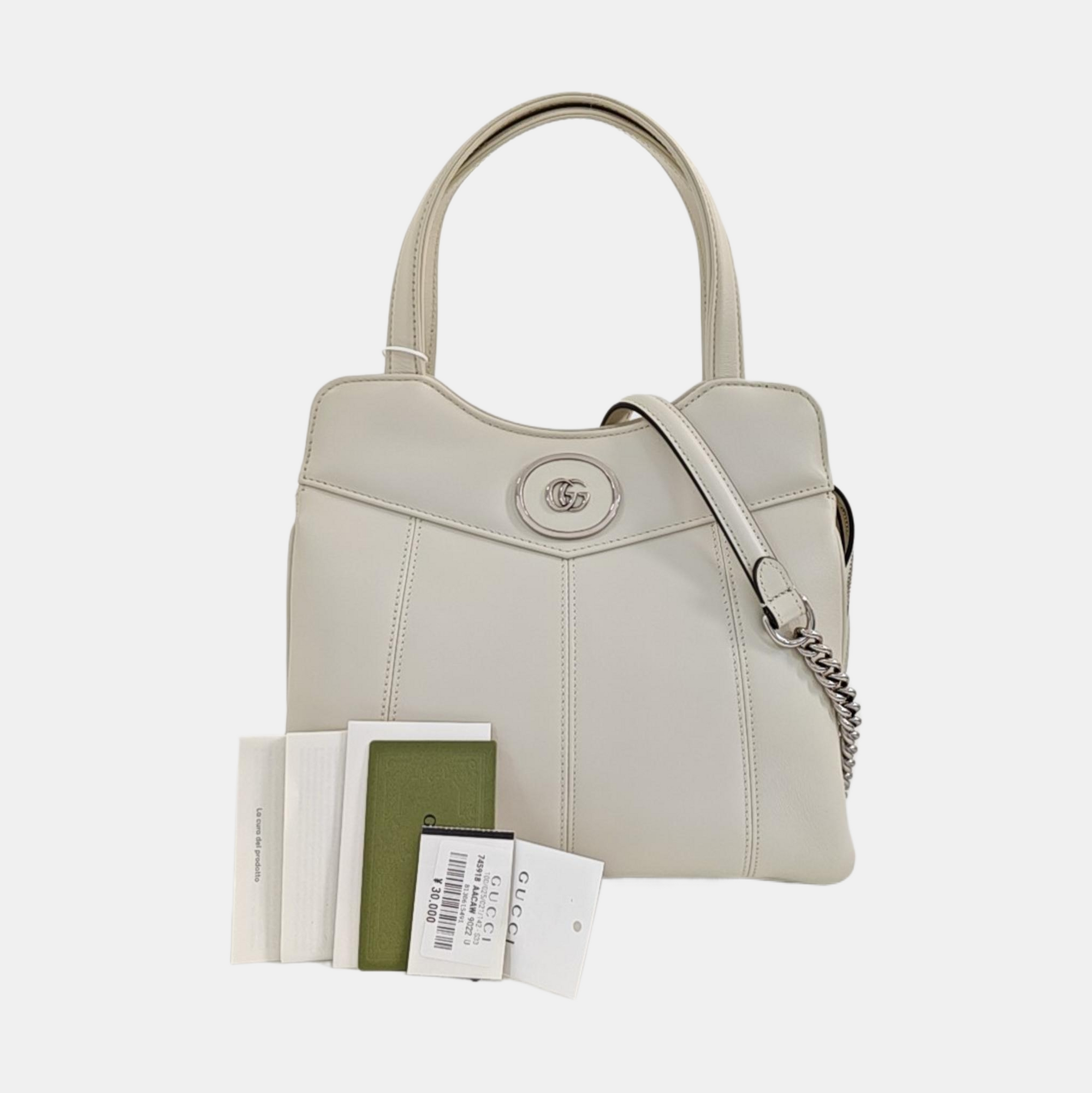Calfskin Shoulder Bag White