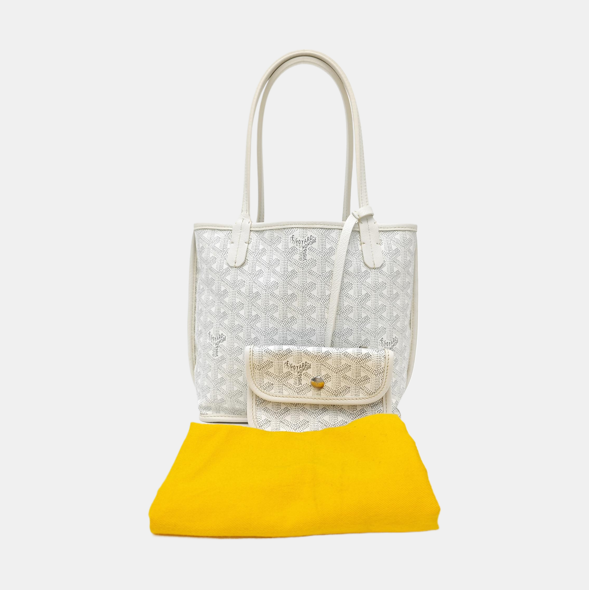 Anjou Mini Coated Canvas White