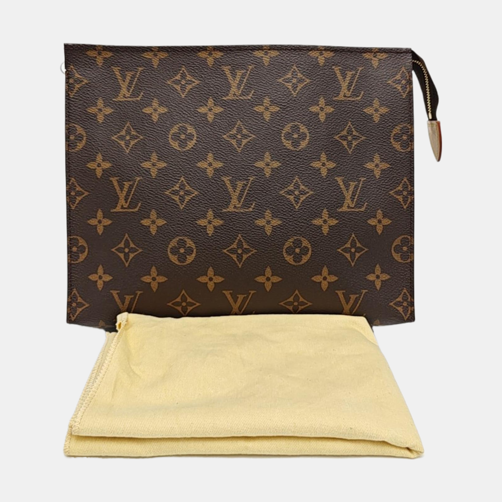 TOILET POCKET 26 Monogram Coated Canvas Brown
