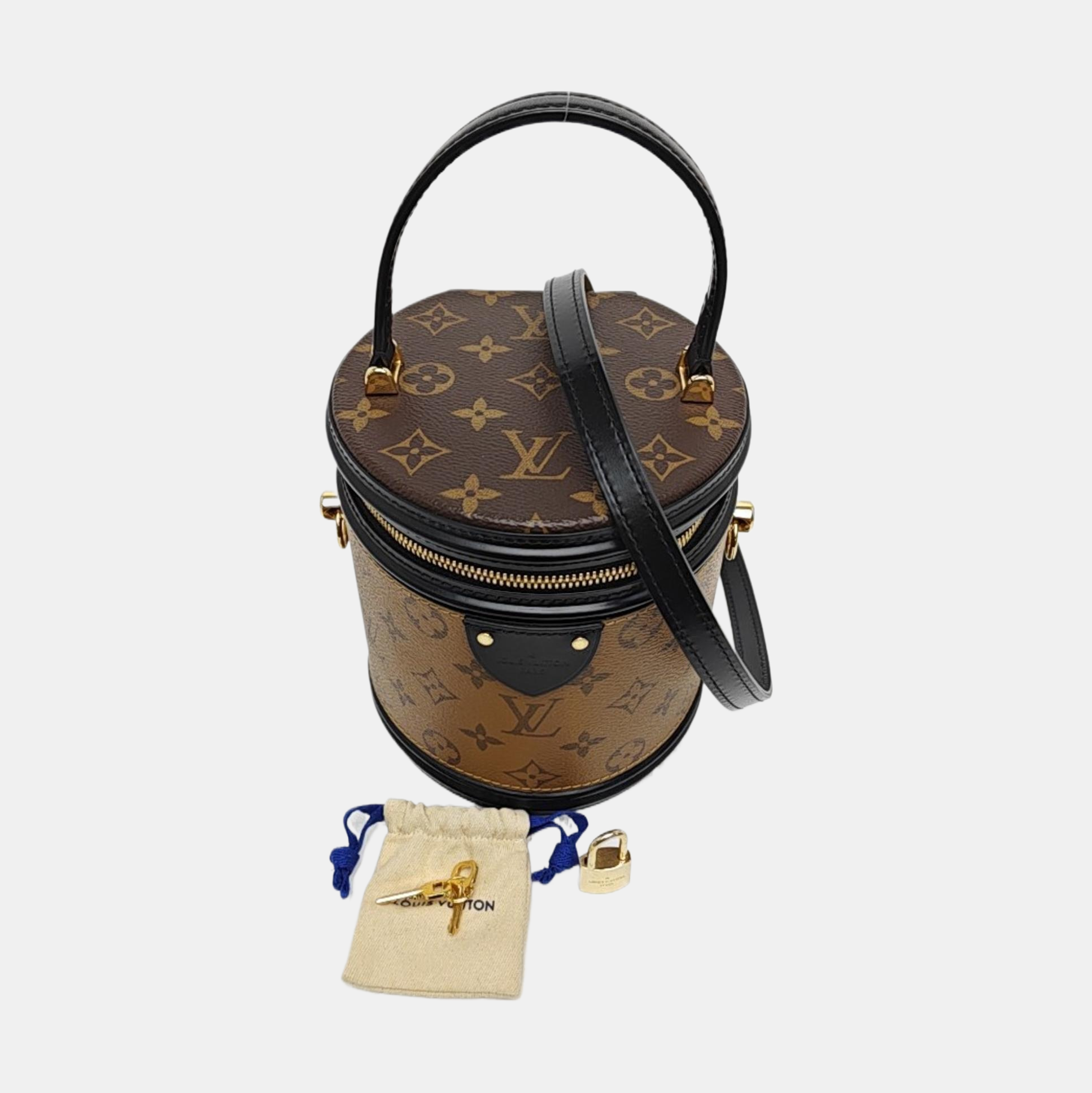 CANNES PM Monogram Coated Canvas Brown