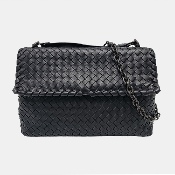 Fold Medium Lambskin Black