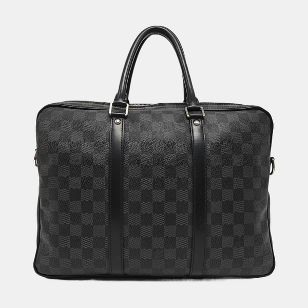 PORTE-DOCUMENTS PM Damier Graphite Coated Canvas Black