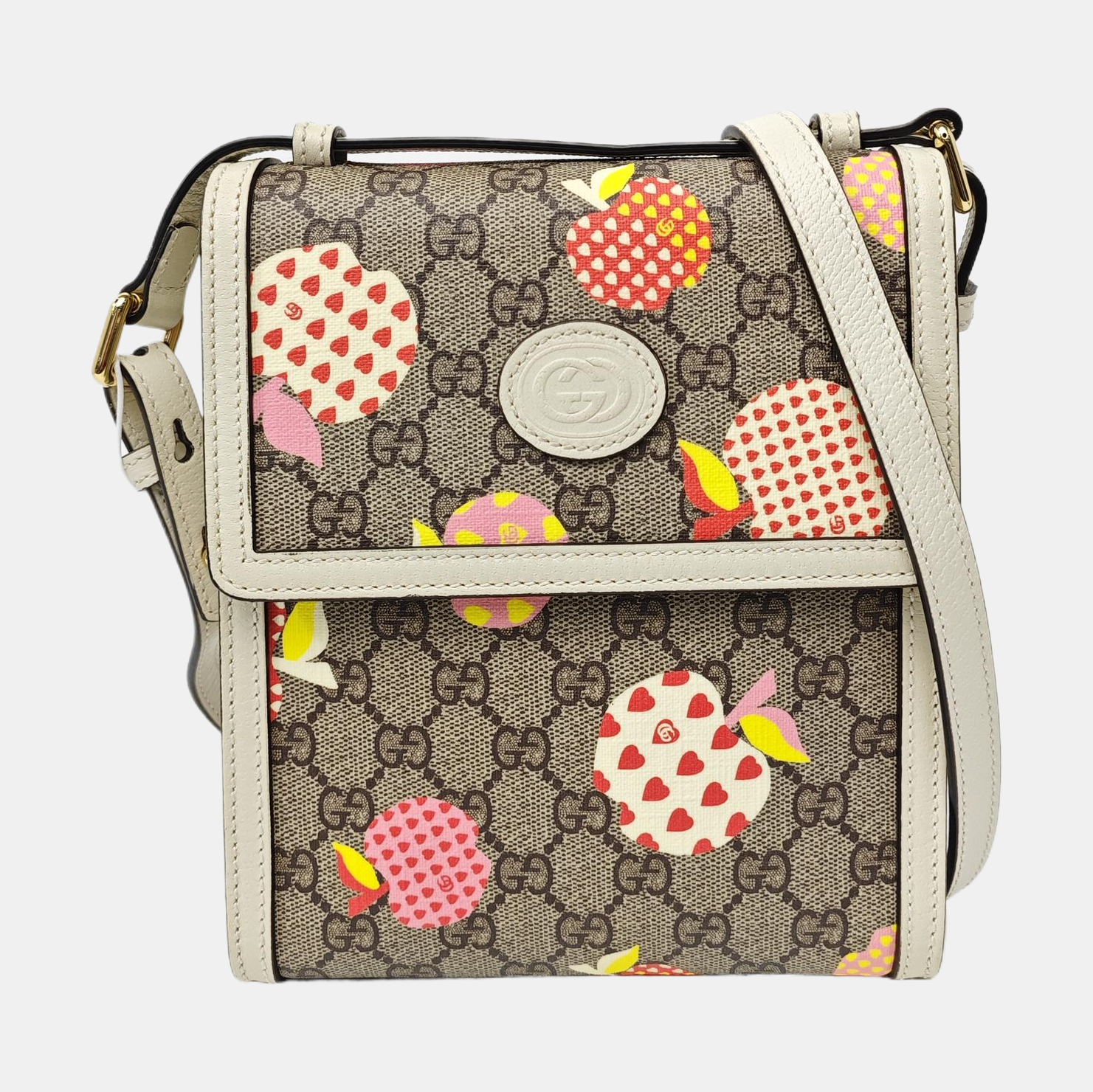 Monogram Coated Canvas Shoulder Bag Beige
