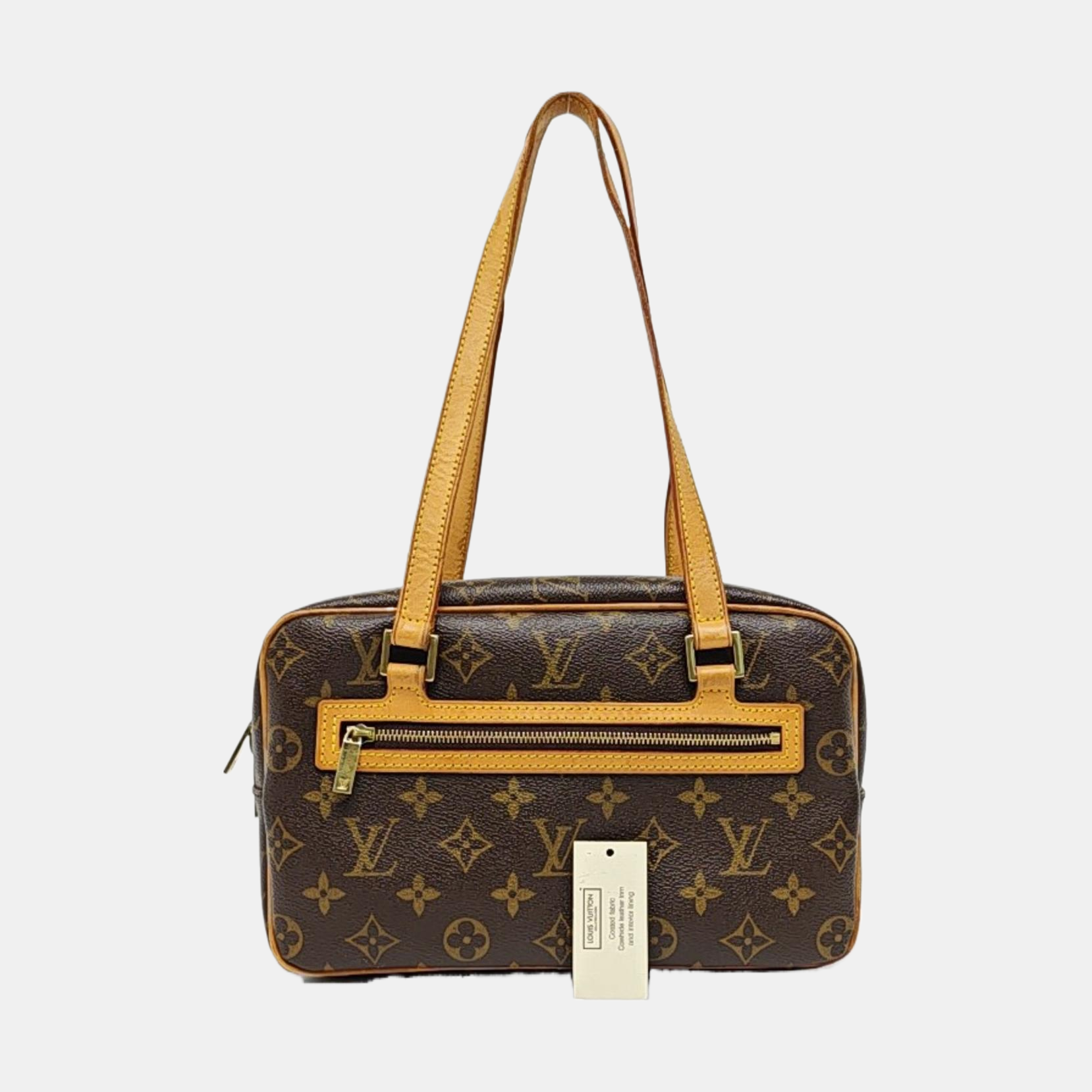 CITE MM Monogram Coated Canvas Brown
