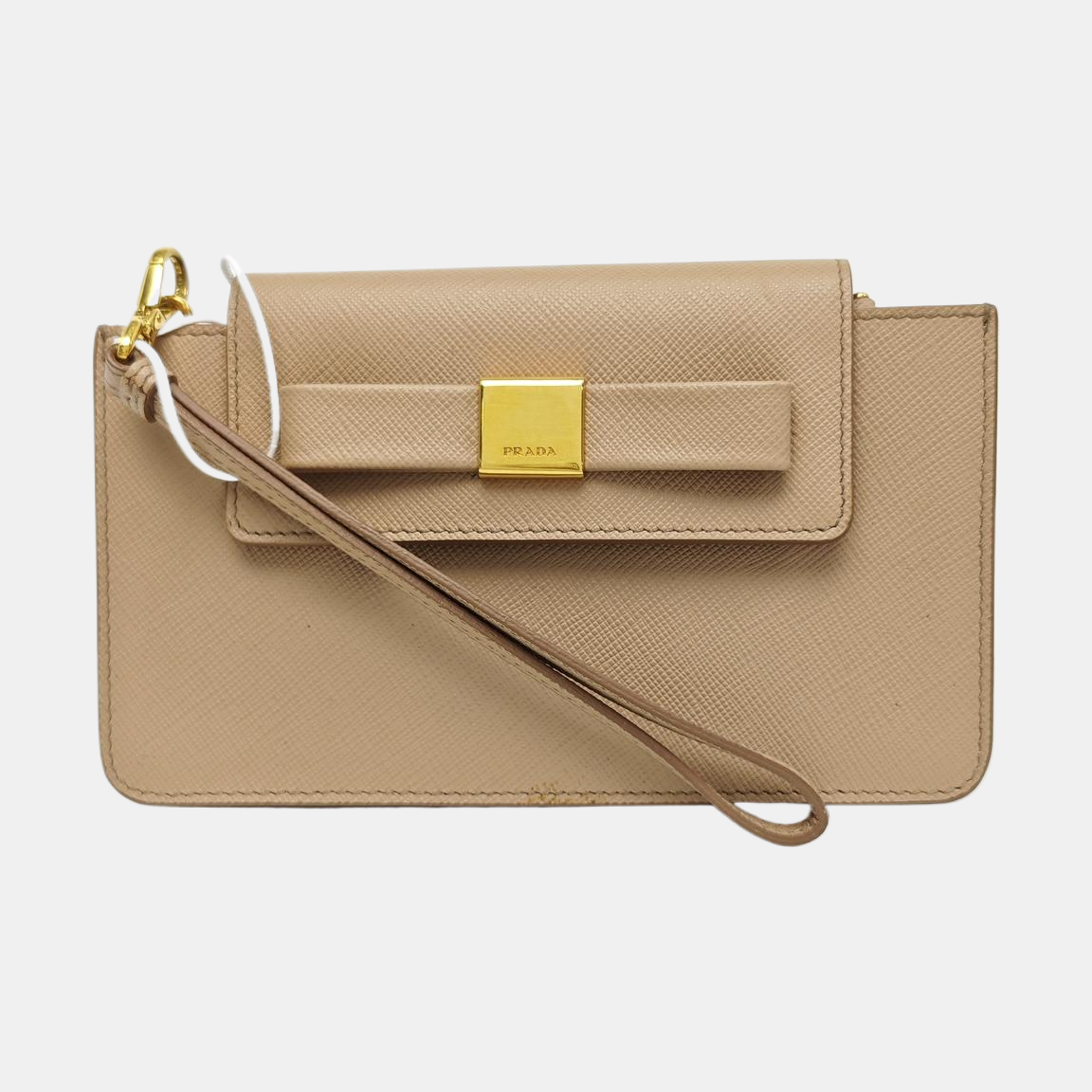 Calfskin Clutch Beige