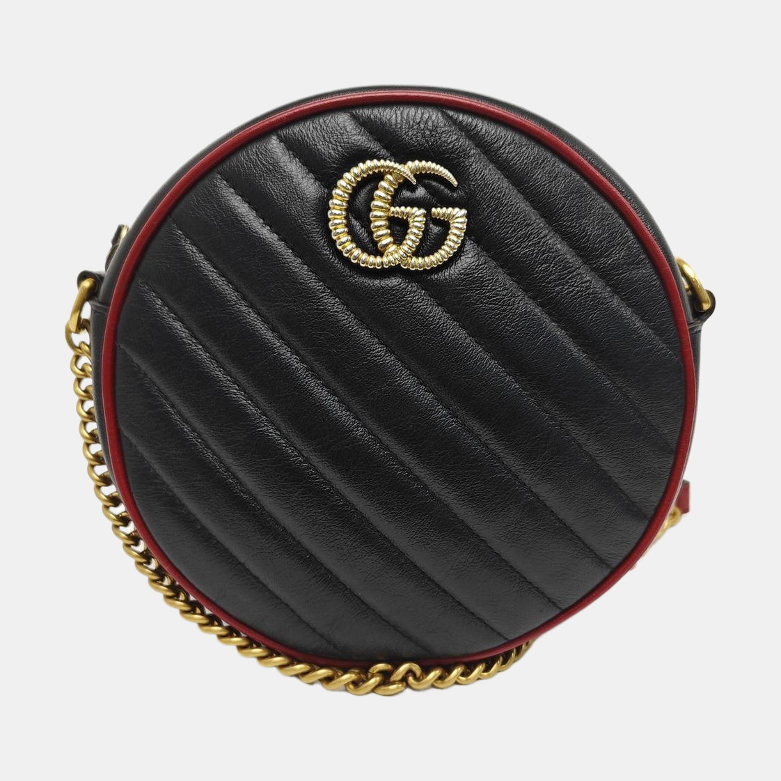 GG Marmont Mini Quilted Calfskin Black
