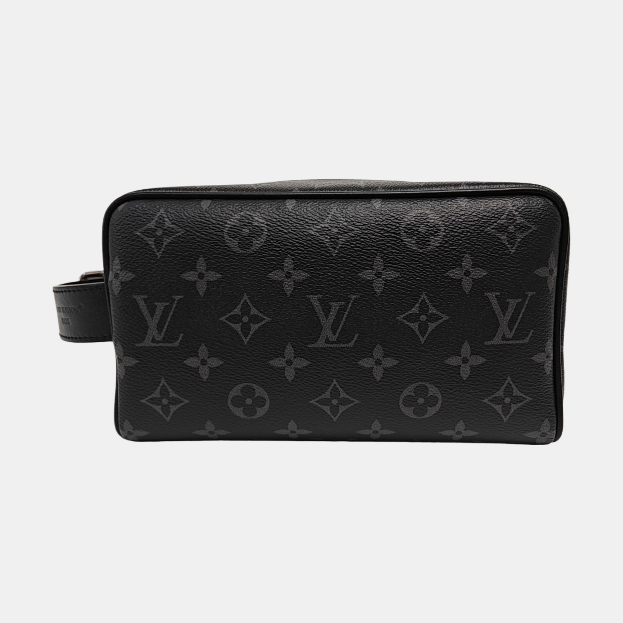 DOPP Monogram Coated Canvas Black