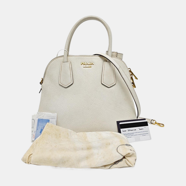 Promenade Saffiano Calfskin White