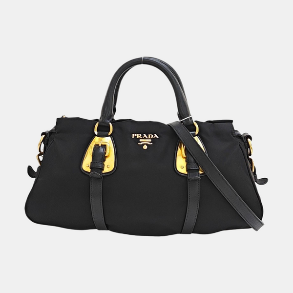 Nylon Shoulder Bag Black