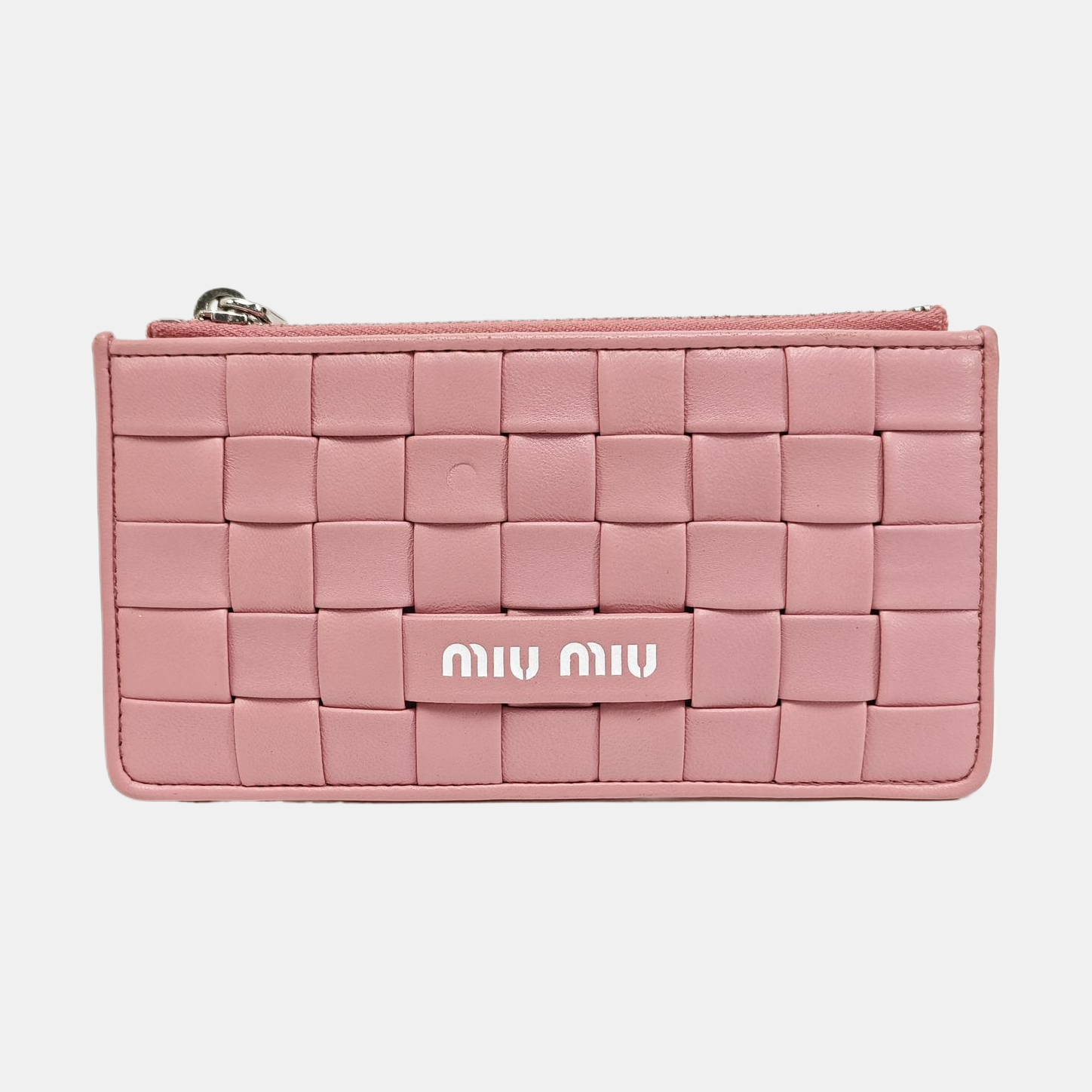 Lambskin Card Holder Pink