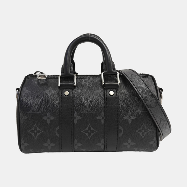 KEEPALL Mini Monogram Coated Canvas Black