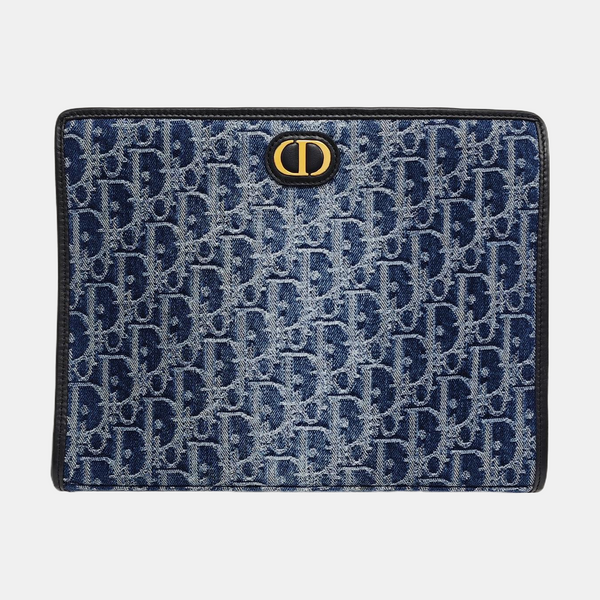 30 Montaigne Oblique Canvas Blue