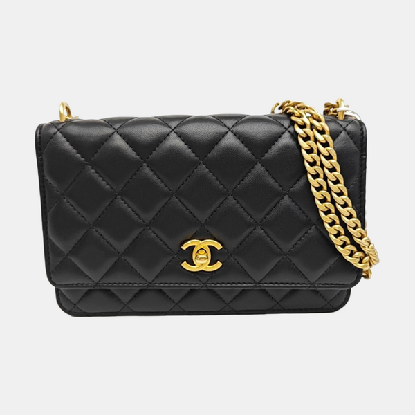 TRENDY CC Quilted Lambskin Black