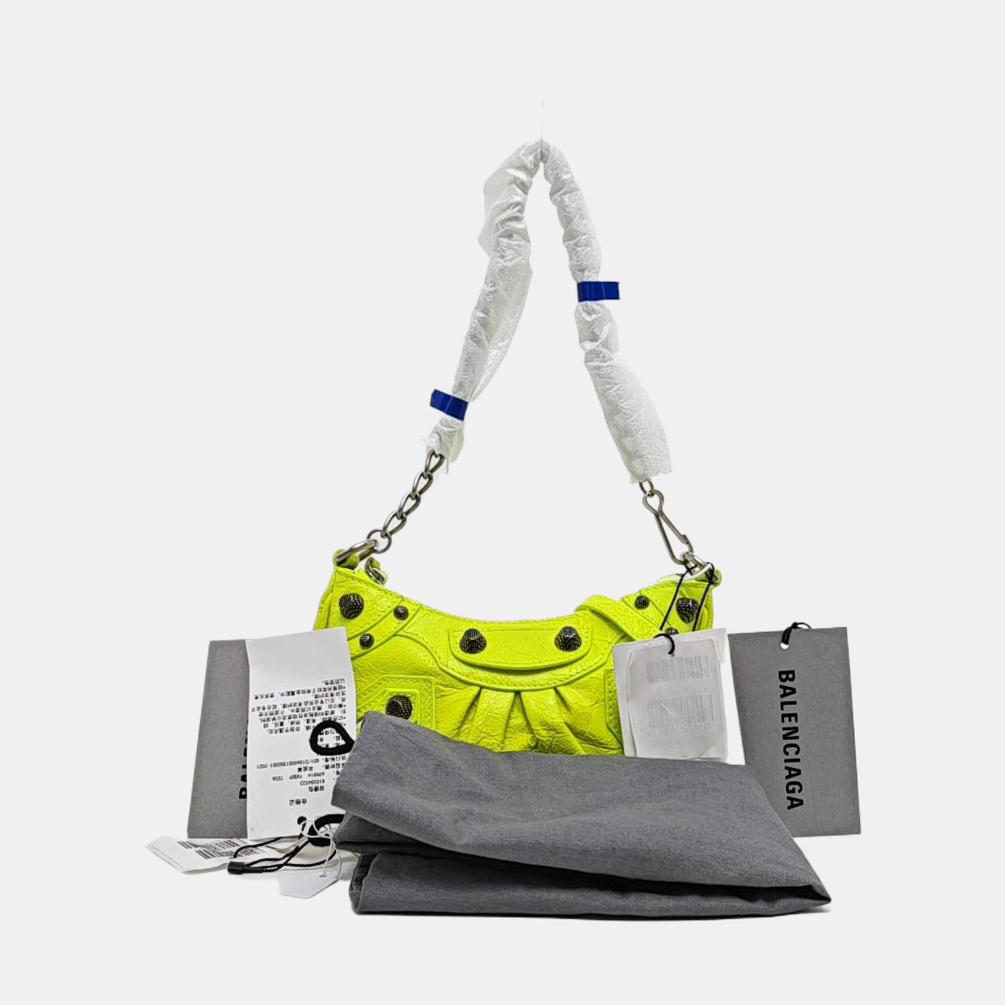 Le Cagole Mini Lambskin Green