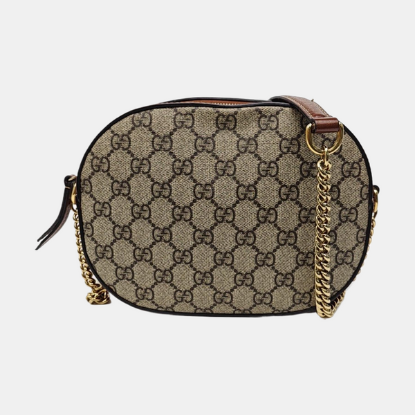 Monogram Coated Canvas Shoulder Bag Beige