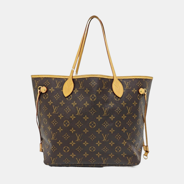 NEVERFULL MM Monogram Coated Canvas Brown