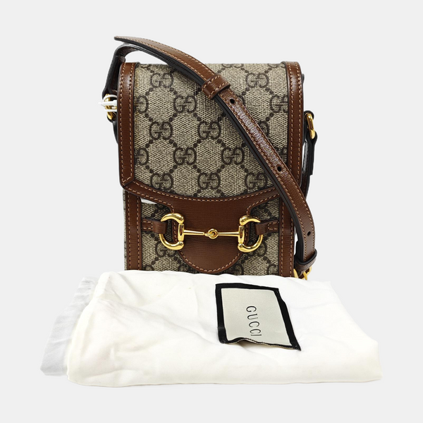 Horsebit 1955 Mini Coated Canvas Beige