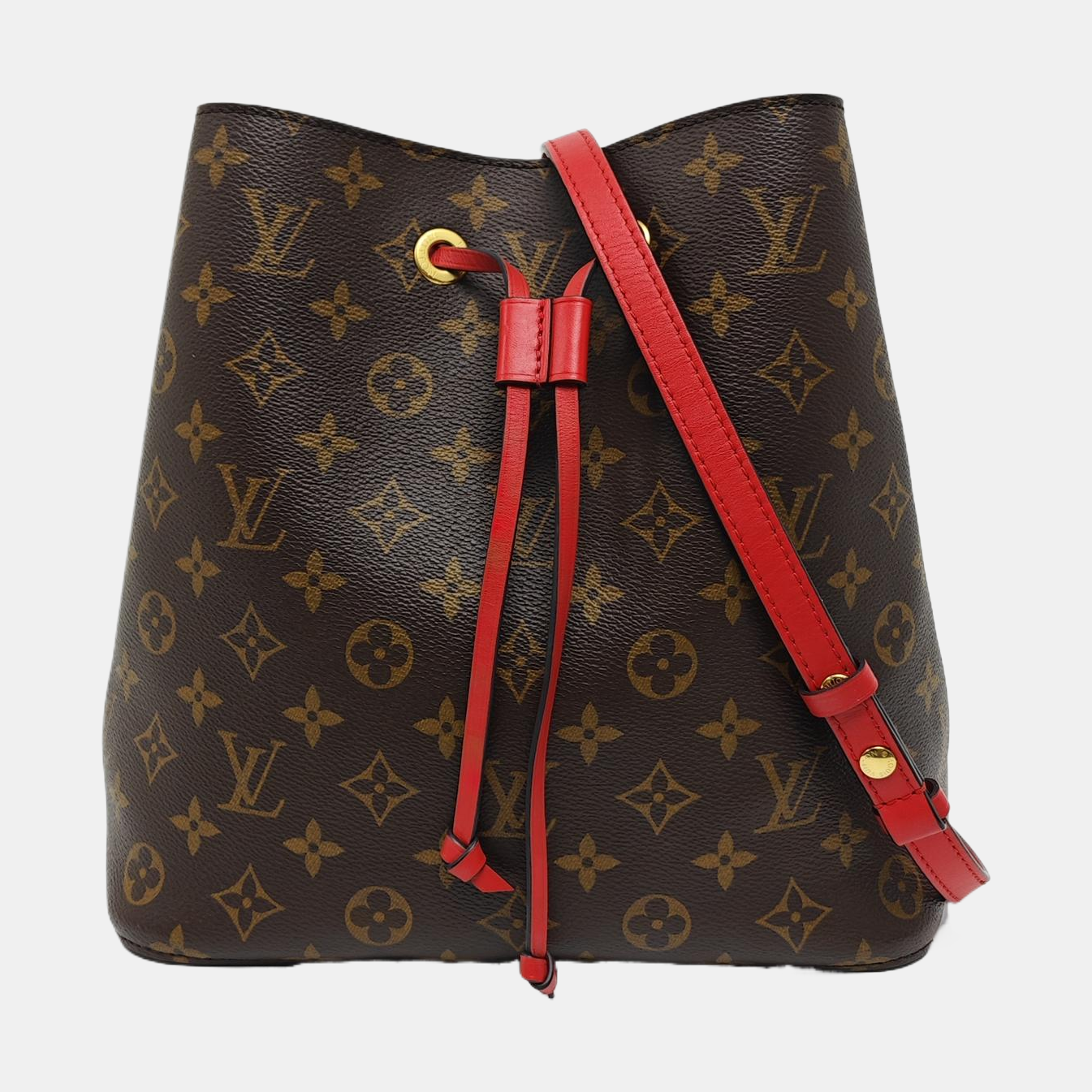 NÉONOÉ MM Monogram Coated Canvas Brown