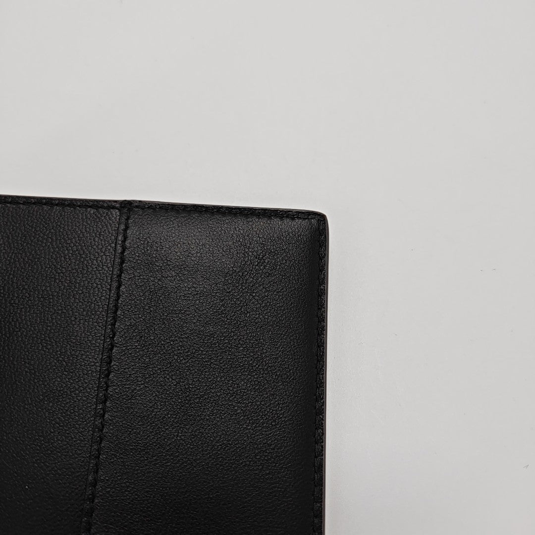 Calfskin Passport Holder Gray