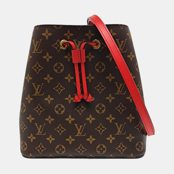 NÉONOÉ MM Monogram Coated Canvas Brown