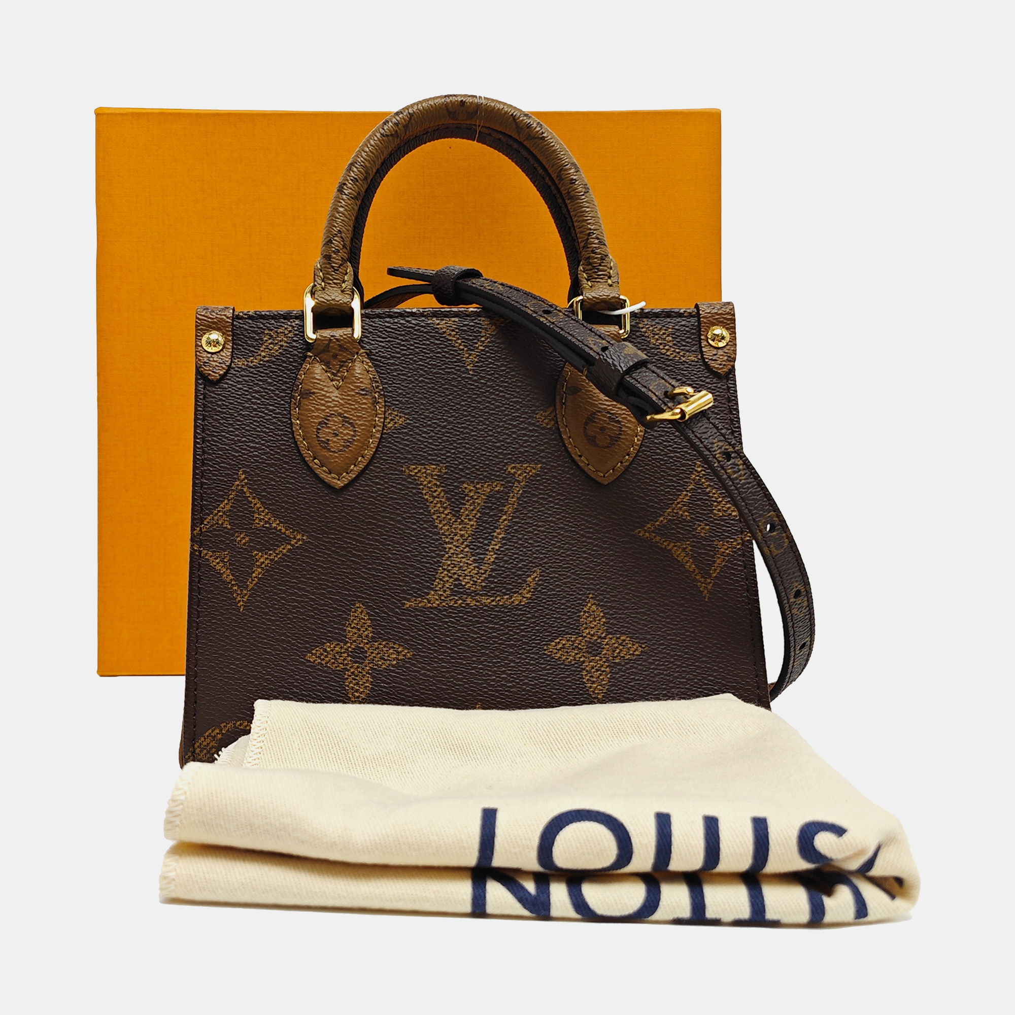 ONTHEGO BB Monogram Coated Canvas Brown