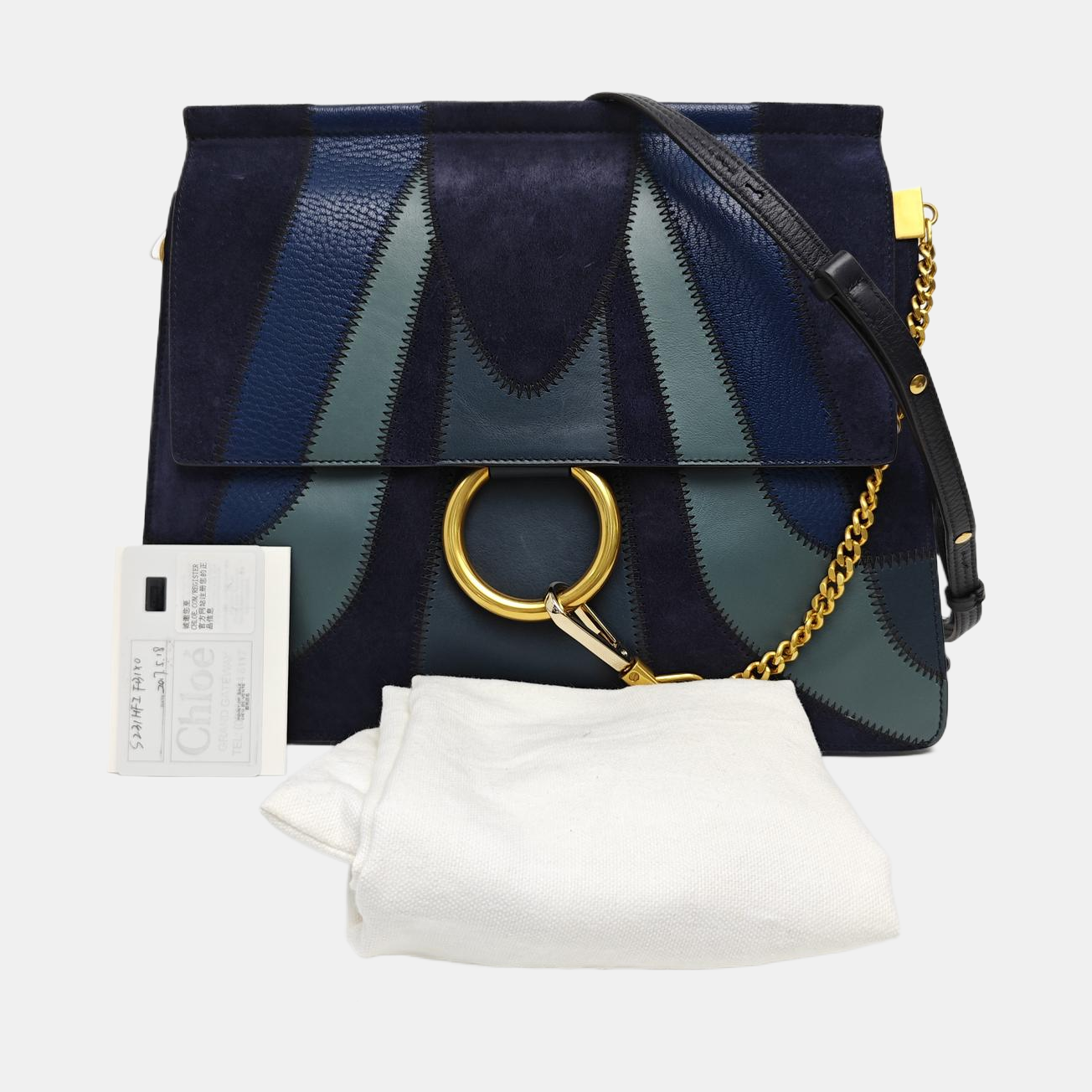 Faye Medium Calfskin Blue