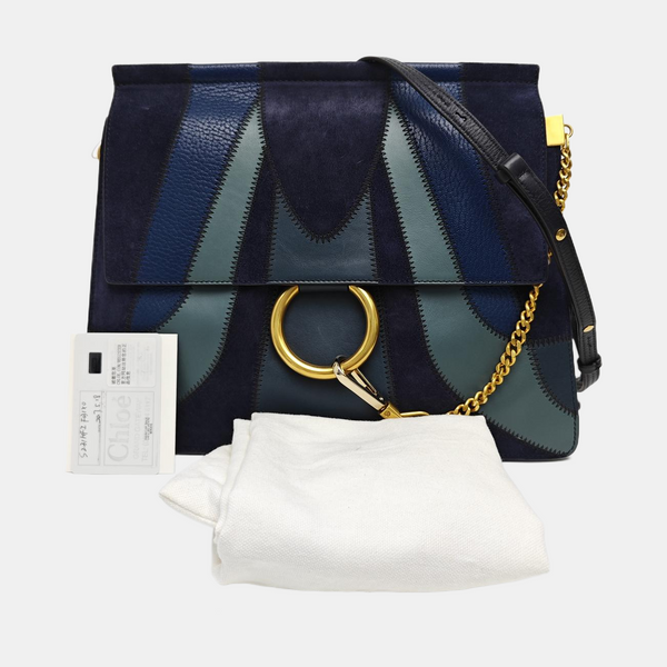 Faye Medium Calfskin Blue