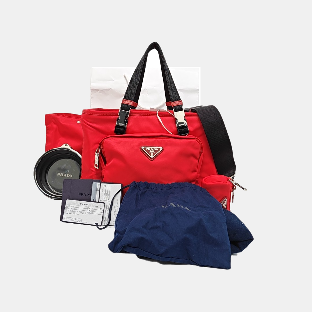 Nylon Crossbody Bag Nylon Red