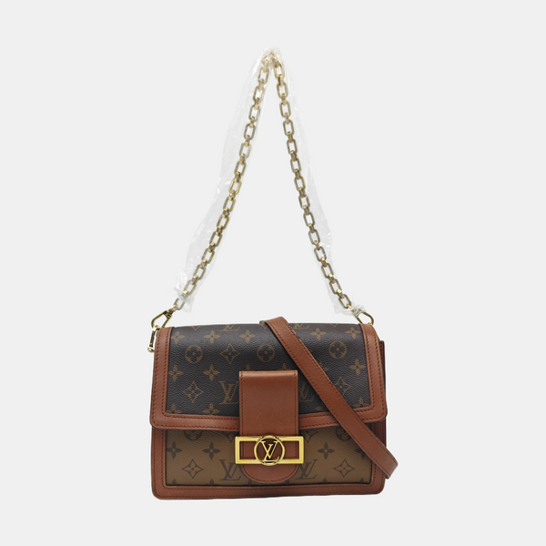 DAUPHINE MM Monogram Coated Canvas Brown