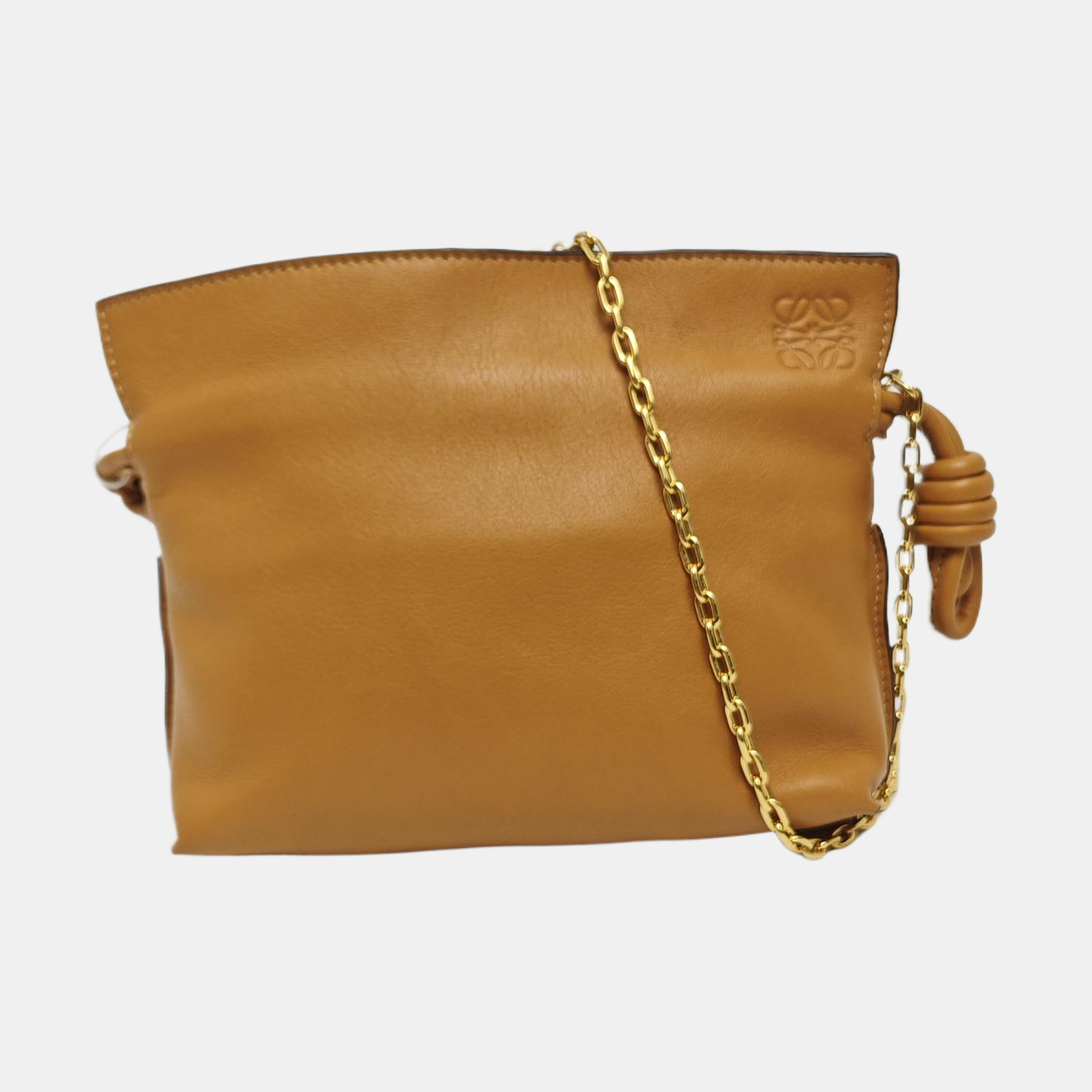 Authenticated pre-owned  Flamenco Super Mini Calfskin Brown - Shoulder Bag at Looply