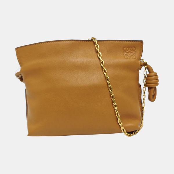 Authenticated pre-owned  Flamenco Super Mini Calfskin Brown - Shoulder Bag at Looply