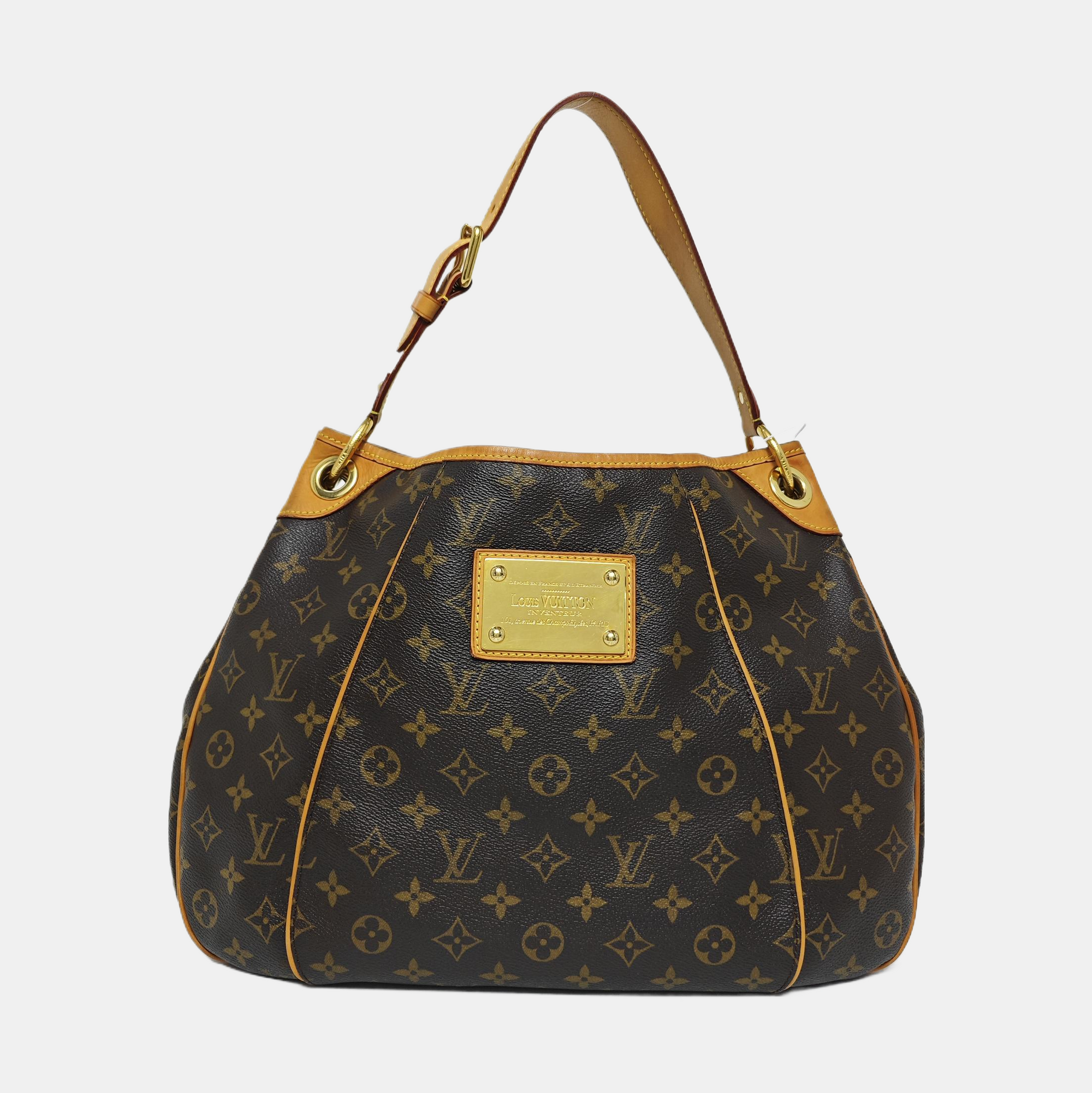 GALLIERA Monogram Coated Canvas Brown