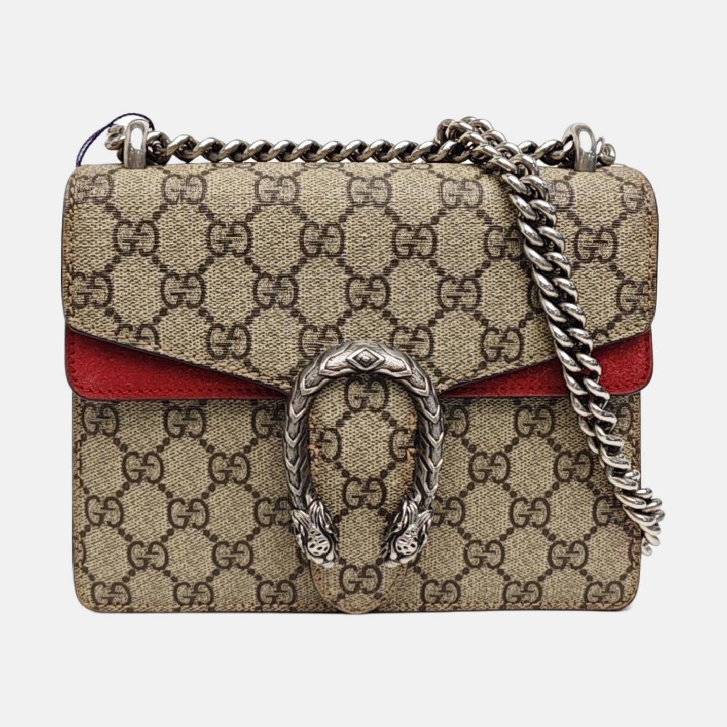 Dionysus Mini Monogram Coated Canvas Beige