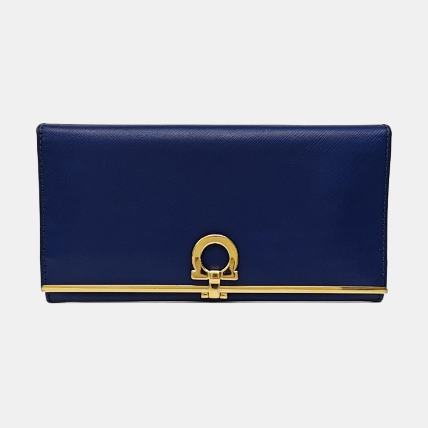 Calfskin Wallet Blue