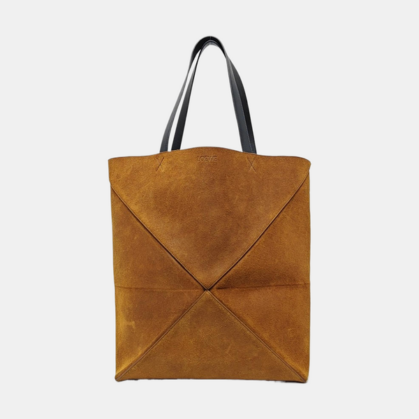 Puzzle Fold Suede Brown
