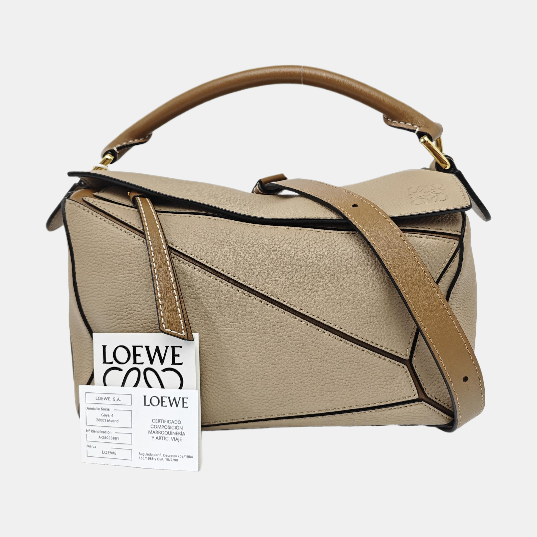 Puzzle Small Calfskin Gray